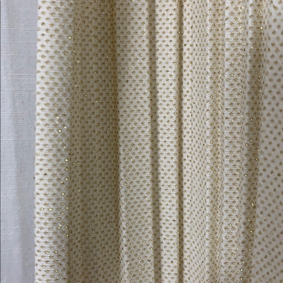 NWOT 💫 Zara Pleated Culottes w Beige Gold Sparkle - Picture 4 of 6